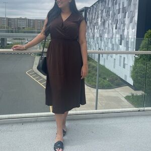 Banana Republic Chocolate Midi Dress
